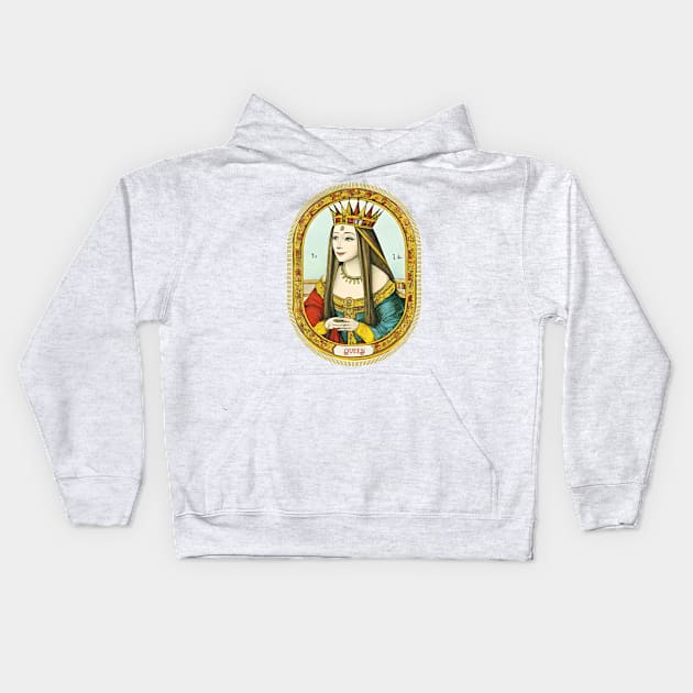 Queen, long live the Queen! Kids Hoodie by JoeBiff